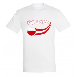 T-shirt blanc Pologne