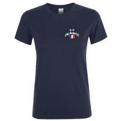 T-shirt femme France 2 étoiles