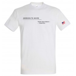 T-shirt Mars Homme blanc