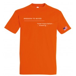 T-shirt Mars Homme orange