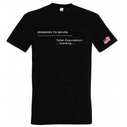 T-shirt Mars Homme noir